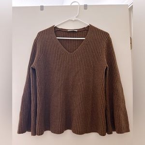MM LaFleur Cashmere Sweater with Wide Sleeves
